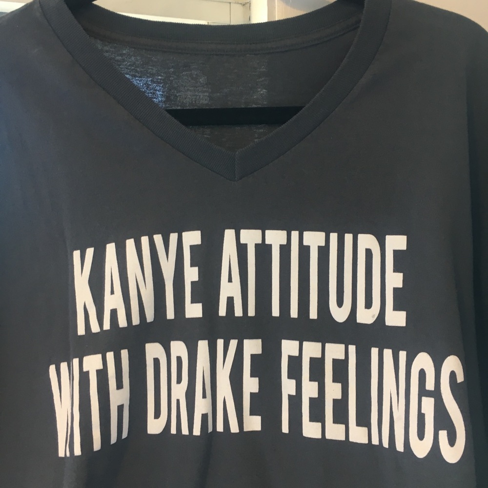Plus Size Kanye Attitude Drake Emotions Tee